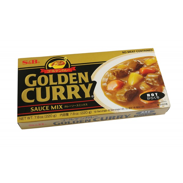 S & B Golden Curry 220g - Made in Japan (Hot)